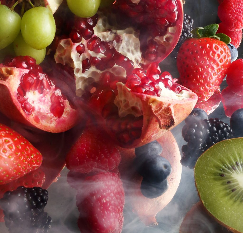 A colorful assortment of exotic fruits